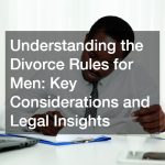 Understanding the Divorce Rules for Men  Key Considerations and Legal Insights
