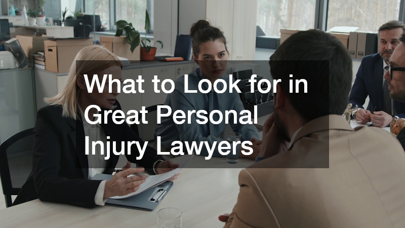 What to Look for in Great Personal Injury Lawyers